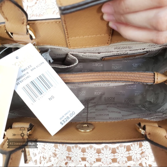 NWT Michael Kors Hailee brown Xs Satchel crossbody - Picture 4 of 8